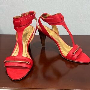 Nine West, NWMANII, Red Leather, Size 7.5